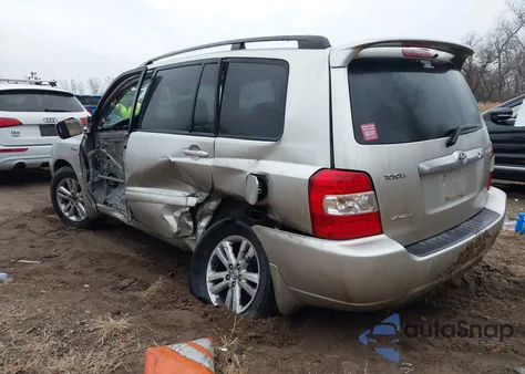 2006 Toyota Highlander Hybrid Limited V6 z USA, uszkodzony, nr VIN JTEEW21AX60003189